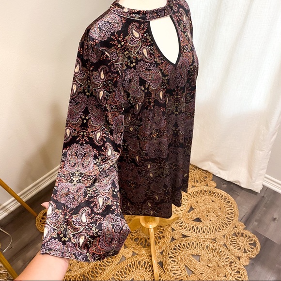 Target Velvet Paisley Mod Mini Dress - Picture 4 of 11